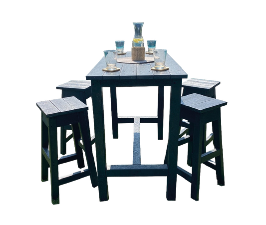 Mesa Bar con Taburetes Sustentable